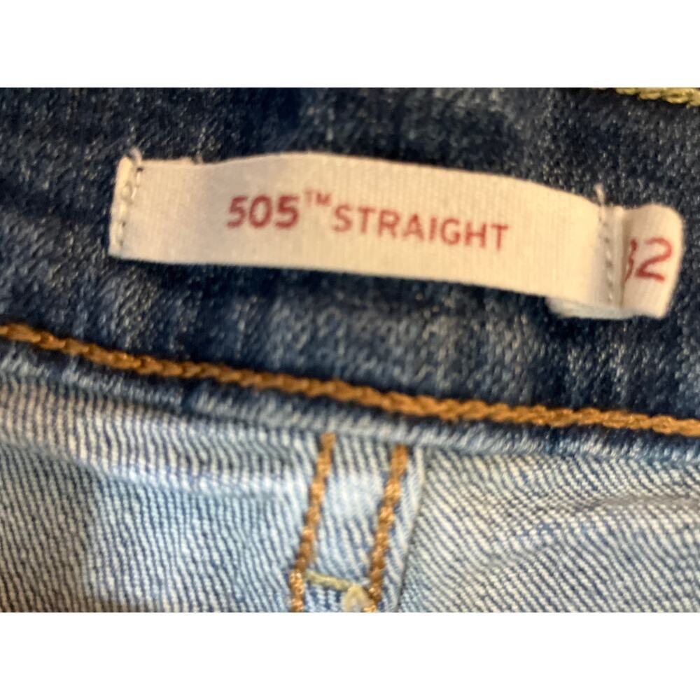 Levi’s 505 Straight 32/30 Dark Wash - Picture 6 of 11